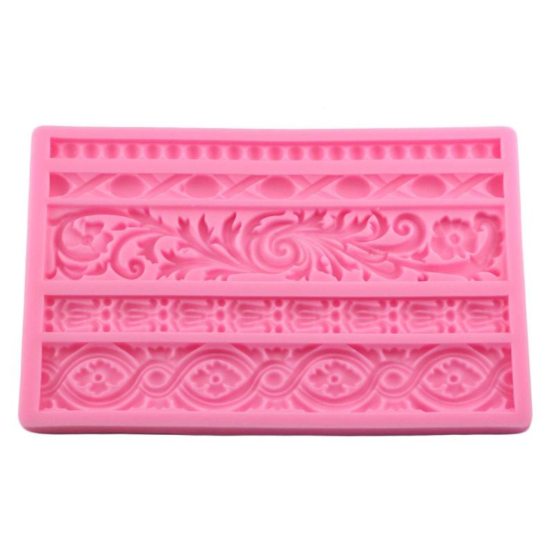 Baroque Scroll Silicone Mold for Cake Decorating and Candy Making