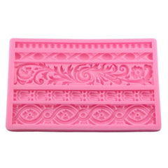 Baroque Scroll Silicone Mold for Cake Decorating and Candy Making