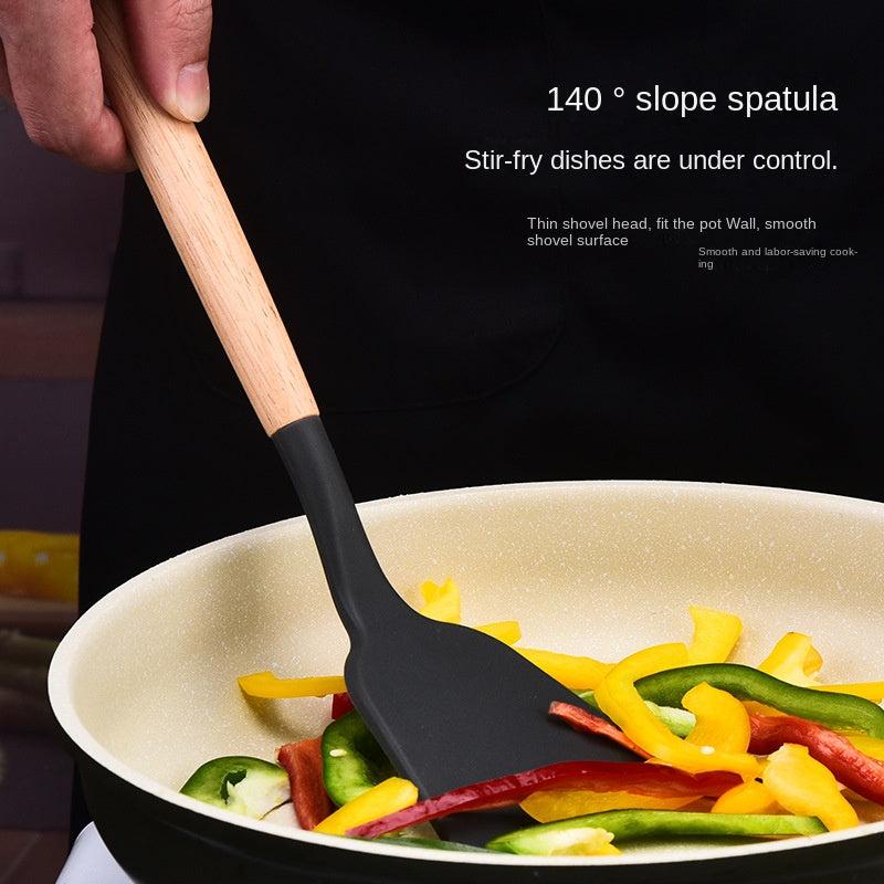 7pcs Kitchen Utensils Set: Spatula, Turner, Ladle, Spoon, Brush, Spaghetti Serve