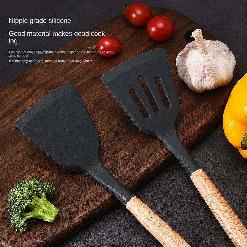 7pcs Kitchen Utensils Set: Spatula, Turner, Ladle, Spoon, Brush, Spaghetti Serve