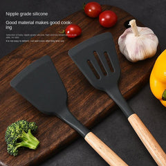 7pcs Kitchen Utensils Set: Spatula, Turner, Ladle, Spoon, Brush, Spaghetti Serve