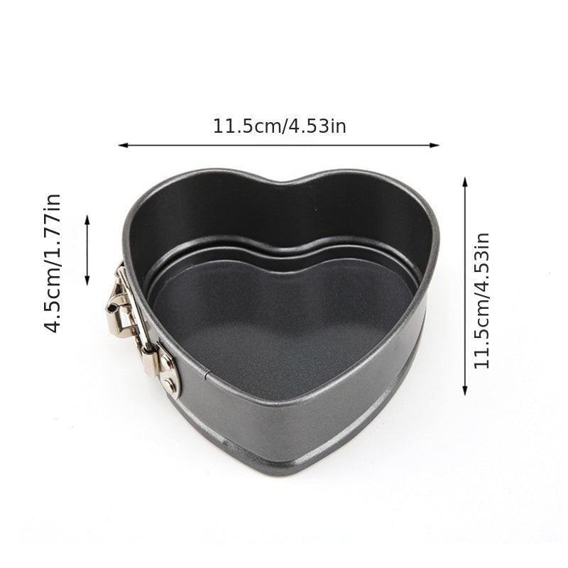3pcs Steel Springform Cake Pans Combo Baking Mold Rectangle Round Heart