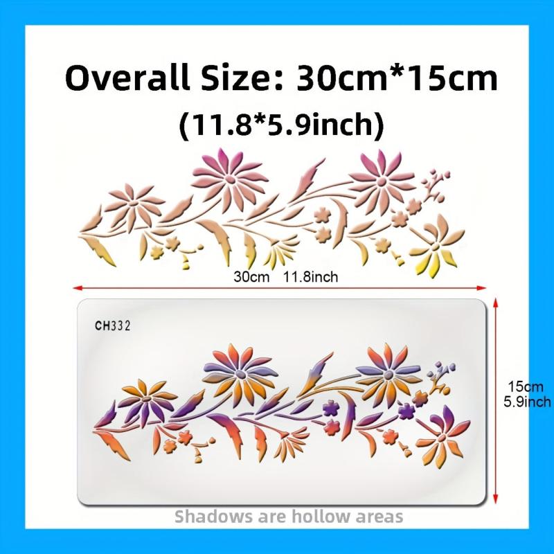 Cake Decoration Template Spray Pattern Painting Mold for Fondant and Cream Cakes