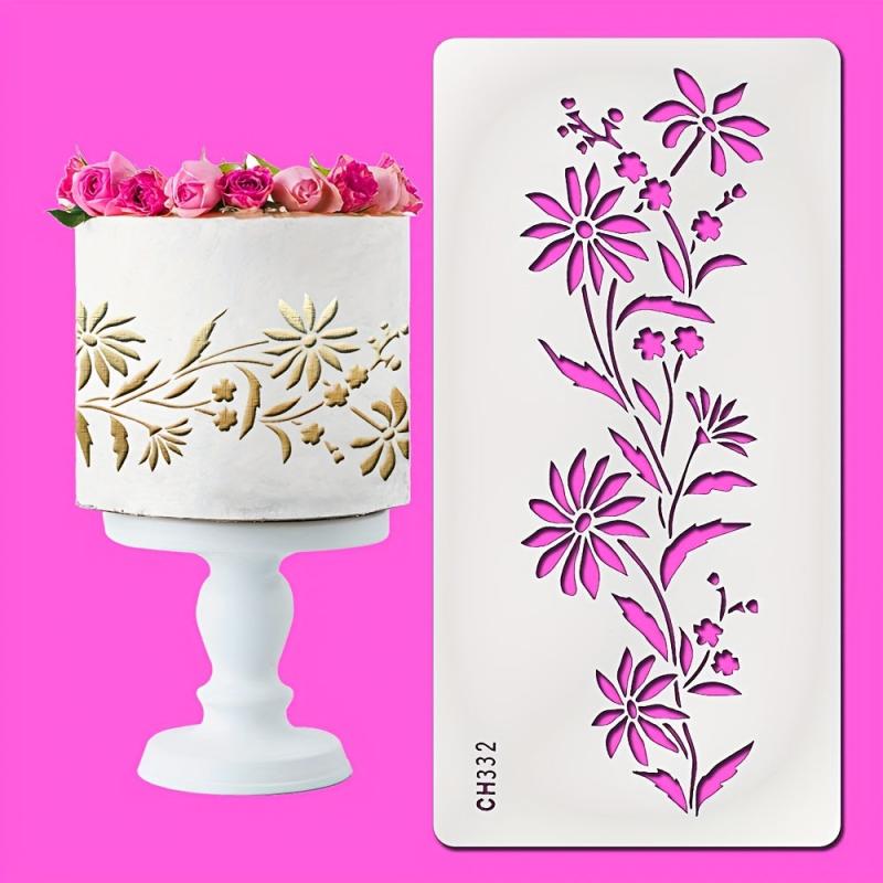 Cake Decoration Template Spray Pattern Painting Mold for Fondant and Cream Cakes