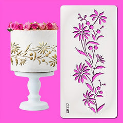 Cake Decoration Template Spray Pattern Painting Mold for Fondant and Cream Cakes