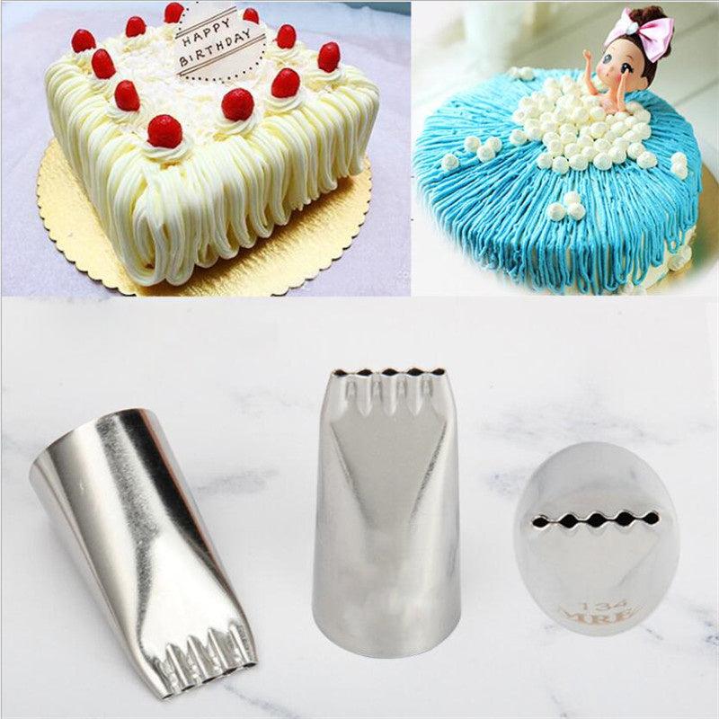 Stainless Steel Five Hole Noodle Nozzle Drawing Icing Tip