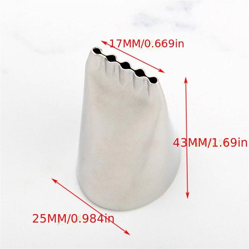 Stainless Steel Five Hole Noodle Nozzle Drawing Icing Tip