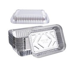 50pcs Pack Aluminum Take Out Container 19x14x4cm