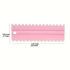 4pcs Durable Plastic Cake Scrapers for Effortlessly Smooth Cakes