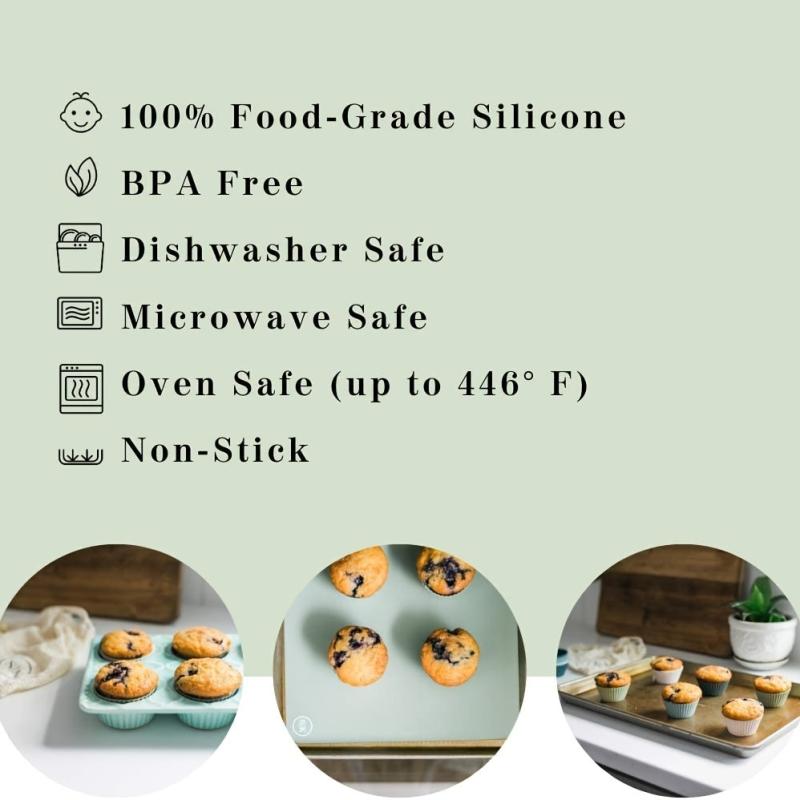 Silicone Muffin Cups & Cupcake Liners Baking Tools