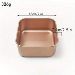 Square Cake Pan 15 20 22 Metal Baking Mold Oven Accessories