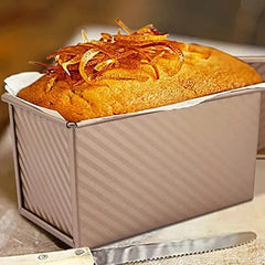 Golden Loaf Pan With Lid 21 X 11 X 11 0cm Baking Bread Pan Non Stick Bakeware