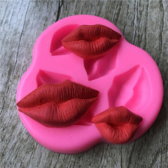Four Lips Chocolate Fondant Silicone Baking Mold