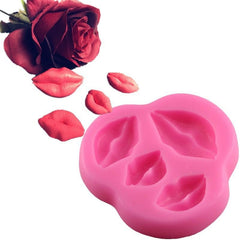 Four Lips Chocolate Fondant Silicone Baking Mold