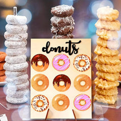 DIY Wooden Donut Wall Table Display Stand Wedding Decoration Party Decor