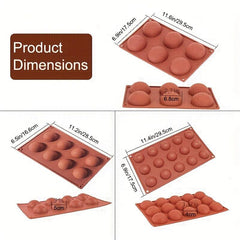 1pc 3pcs Ball Silicone Mold Chocolate Mold