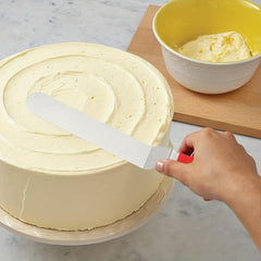 3pcs Cake Spatula Set Stainless Steel Offset Icing Smoother Scraper
