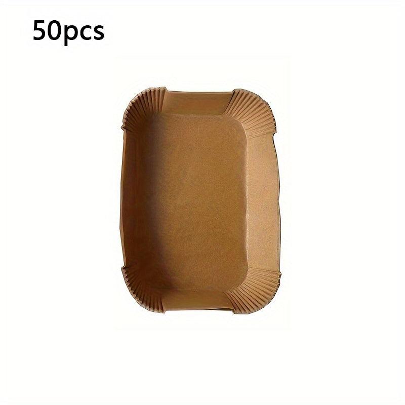 50pcs Disposable Air Fryer Liners 14x22cm Rectangle Air Fryer Liner Pots