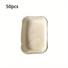 50pcs Disposable Air Fryer Liners 14x22cm Rectangle Air Fryer Liner Pots