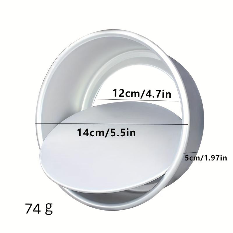 2in-7in Round Cake Pan Nonstick Aluminum Baking Pans Removable Bottom