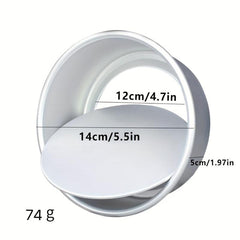 2in-7in Round Cake Pan Nonstick Aluminum Baking Pans Removable Bottom