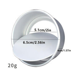 2in-7in Round Cake Pan Nonstick Aluminum Baking Pans Removable Bottom