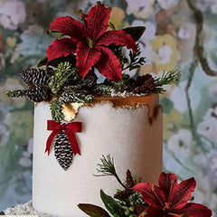 Winter Foliage Flower Silicone Mold for Cake Decorating Fondant Gumpaste