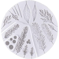 Winter Foliage Flower Silicone Mold for Cake Decorating Fondant Gumpaste