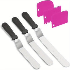 6 Stainless Steel Cake Spatulas Set 6 8 10 Inch Sizes