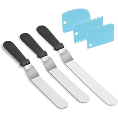 6 Stainless Steel Cake Spatulas Set 6 8 10 Inch Sizes