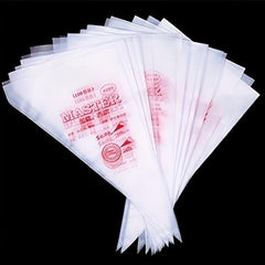 100pcs Disposable Piping Bags - Easy to Use & Clean - for Cream/Icing