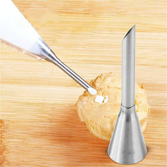Small Pastry Cream Squeezer Nozzle Tip - Stainless Steel