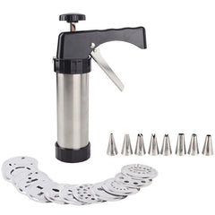 13pcs Stainless Steel Cookie Maker Set Baking Mold Squeezer and Piping Gun