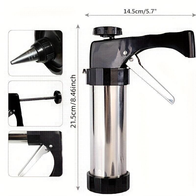 13pcs Stainless Steel Cookie Maker Set Baking Mold Squeezer and Piping Gun