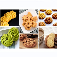 13pcs Stainless Steel Cookie Maker Set Baking Mold Squeezer and Piping Gun