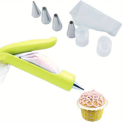 17 Pc Cake Topper Tool Set Pastry Sugar Cream Framed Cookie Squeezer Gun
