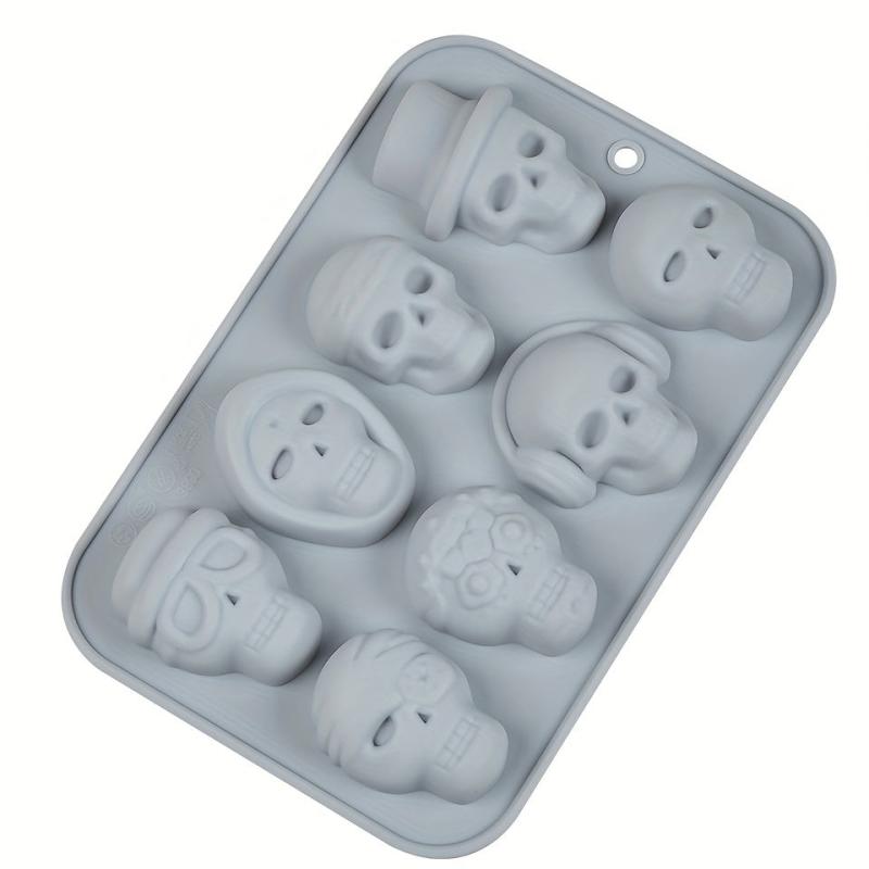 Halloween Skull Chocolate Mold 3D Silicone Fondant Baking Tools