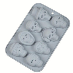 Halloween Skull Chocolate Mold 3D Silicone Fondant Baking Tools