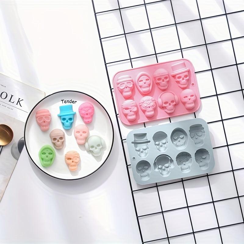 Halloween Skull Chocolate Mold 3D Silicone Fondant Baking Tools