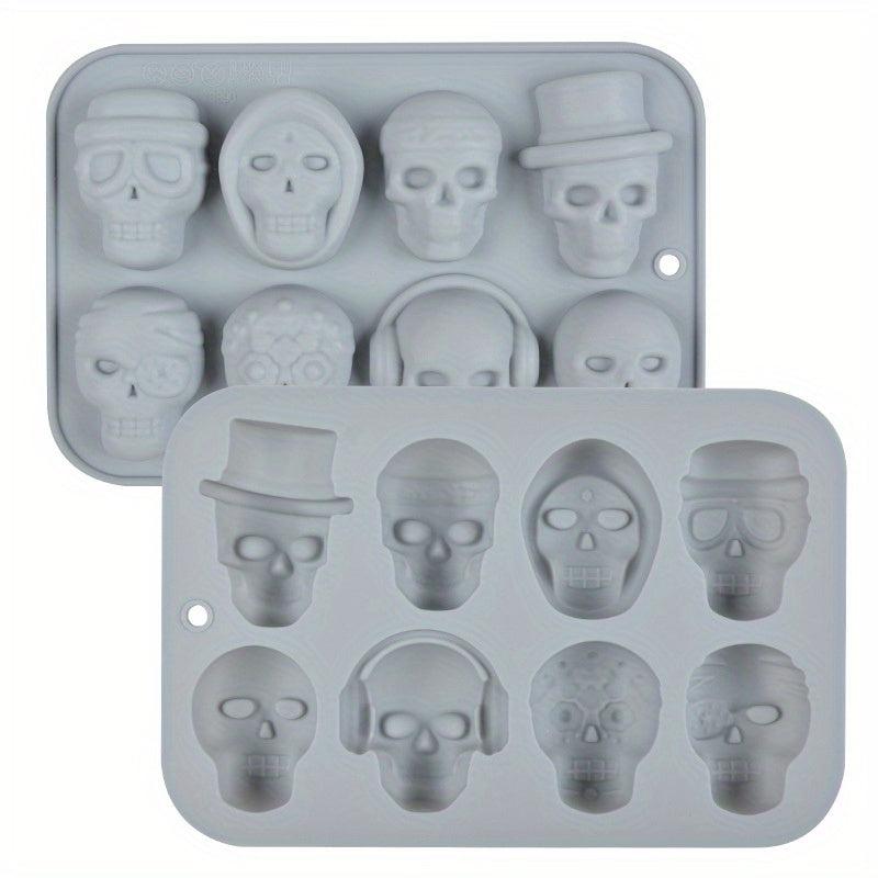 Halloween Skull Chocolate Mold 3D Silicone Fondant Baking Tools