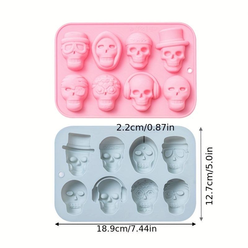 Halloween Skull Chocolate Mold 3D Silicone Fondant Baking Tools