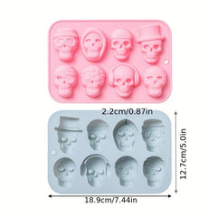 Halloween Skull Chocolate Mold 3D Silicone Fondant Baking Tools