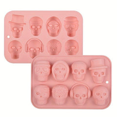 Halloween Skull Chocolate Mold 3D Silicone Fondant Baking Tools