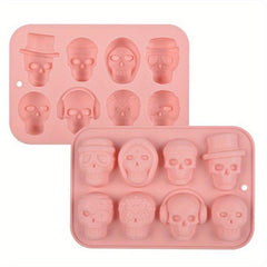 Halloween Skull Chocolate Mold 3D Silicone Fondant Baking Tools