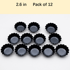 12 Mini Egg Tart Molds Non Stick Quiche Pans Carbon Steel Bakin