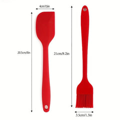 Silicone Spatulas Brush Cream Scraper Baking Tools Kitchen Accessories