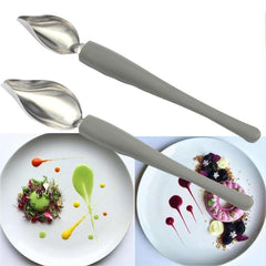 Stainless Steel Sauce Painting Pen Spoon for Meals and Desserts