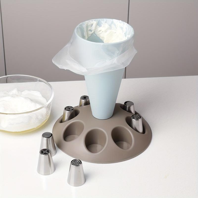 Pastry Bag Stand Baking Tool Cupcake Nozzle Holder Kitchen Gadgets