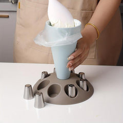 Pastry Bag Stand Baking Tool Cupcake Nozzle Holder Kitchen Gadgets