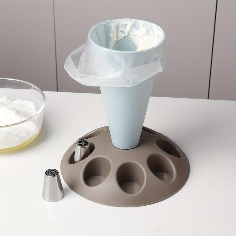 Pastry Bag Stand Baking Tool Cupcake Nozzle Holder Kitchen Gadgets